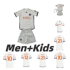 2024 2025 Cincinnati Fc Soccer Jerseys Boupendza Men Kids Home 24 25 Acosta Football Shirt Away White Robinson Miazga Maillots de Foot Barreal Guil