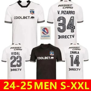 2024 2025 Colo-Colo Soccer Jerseys VIDAL GIL ZAVALA PALACIOS FALCON OPAZO PARRA PAVEZ V.PIZARRO D.PIZARRO 24 25 maillot de football à domicile