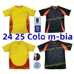 2024 2025 Colom-bia Uitvoetbalshirts 24 25 FALCAO JAMES Thuisvoetbalshirt CUADRADO Nationaal Team Herentenue Camiseta De Futbol maillot de foot