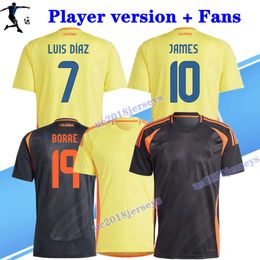 2024 2025 Colombia James Soccer Jerseys Falcao Borre Luis Diaz Cuadrado J.lucumi D.Sanchez Cordoba J.Lerma L.Sinisterra Borja Équipe nationale 24 25 Football