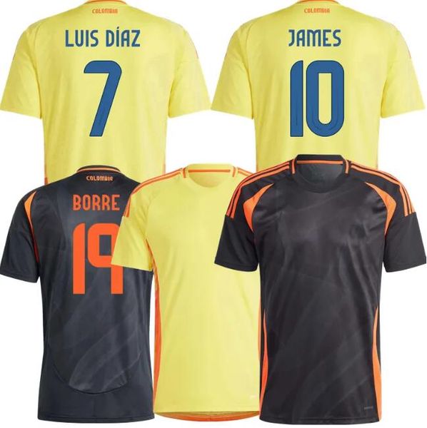 2024 2025 Colombia JAMES camisetas de fútbol FALCAO BORRE LUIS DIAZ CUADRADO J.LUCUMI D.SANCHEZ CORDOBA J.LERMA L.SINISTERRA BORJA equipo nacional 24 25 camiseta de fútbol