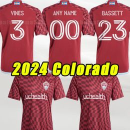 2024 2025 Colorado Soccer Jerseys Rapids à domicile Love Unites 24 25 Chemises de football à manches courtes