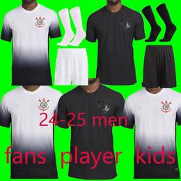 2024 2025 Corinthische voetbaltruien Yuri Alberto Paulinho 24 25 Camisetas de footb Gustavo Special Guedes Club voetbalhirt derde Japan