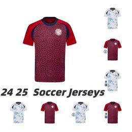 2024 2025 Costa Rica Soccer Jerseys Campbell Bennette Men Kit National Team National Ruiz Aguilera Salas 25 24 Tejeda Venegas Football Shirts Contreras Home Away Red White Top