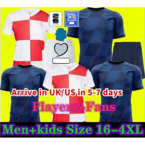 2024 2025 Croacia Modric Soccer Jerseys National Mandzukic Perisic Kalinic Euro Cup Croatie Football Shirt Kovacic Rakitic Kramaric Men Kids Kit Kit