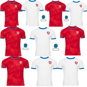 2024 2025 République tchèque Meilleure qualité Soccer Jerseys Hommes 24 25 Nedved Novotny Poborsky Chytil Home Away Football Shirt SCHICK HLOZEK SOUCEK SADILEK LINGR homme KIT