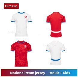 2024 2025 Tchech Republic Soccer Jerseys Nedved Novotny Poborsky Chytil Home Away Football Shirt Schick Hlozek Soucek Sadilek Lingr Mens Kid Kit Kit
