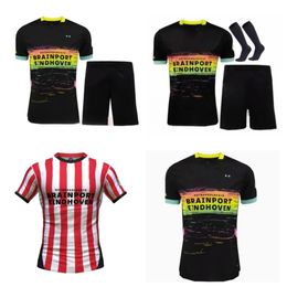 2024 2025 Eindhoven Away Soccer Jerseys 2024 Hazard Fabio Sia Psvs Men It Football Shirts Kids Set Top Adult Kits Lang 7 dest 8 de Jong 9 Tillman 10 Bakayoko 11 Pepi 7