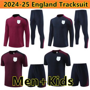 2024 2025 Inglaterra Hombres de fútbol Fútbol Traje de entrenamiento de fútbol Conjunto de chaqueta 22 23 24 25 niños Jerseys para hombres Socios para trotar Sobrevetement Foot Chandal TUTA