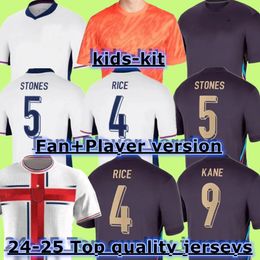 2024 2025 Engeland Toone voetbalshirts Angleterre Wereldbeker voetbal shirt Kirby White Bright Mead Bellingham 22 23 Kane Sterling Foden Rice Sancho Men Kids Kit