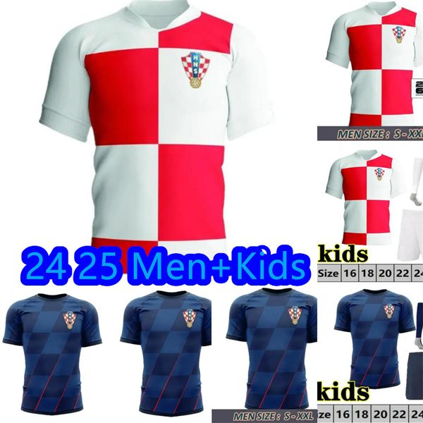 2024 2025 Coupe de la Coupe Euro Croatie Football Shirt Croacia Modric World Coupe des maillots de foot