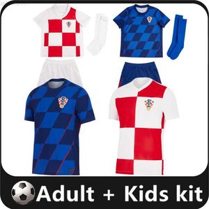2024 2025 Euro cup Modric Voetbalshirts Kroatië nationaal team 24 25 BREKALO PERISIC voetbalshirt BROZOVIC KRAMARIC REBIC LIVAKOVIC Heren kindertenues Uniform 1 8MDW