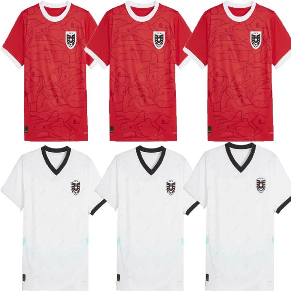 2024 2025 Euro Soccer Jerseys Autriche Home Away Football Shirt 24/25 Men Sports Outdoors Team National Team Uniform