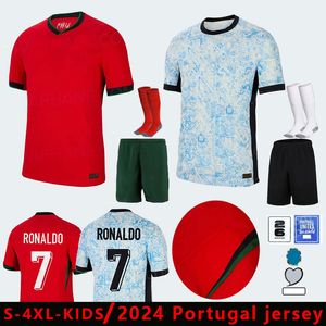 2024 2025 FANS Player Soccer Jerseys Ronaldo 2023 2024 Home Away 23 24 CR7 DANILO Hommes Football Shiirt Enfants Portugal BRUNO FERNANDES JOAO FELIX RUBEN RAFA LEAO