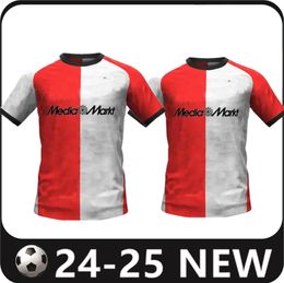 2024 2025 Feyenoords Jahavnbakhsh Soccer Jerseys Gimenez 24 25 hommes Kits Kits Kits Trauner 4th Football Shirt Hartman Paixao Geertruida Timber Dilrosun Uniforme 4xl