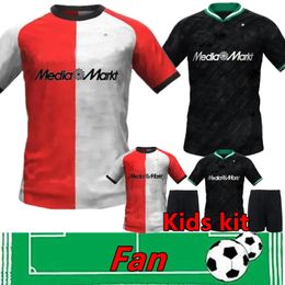 2024 2025 Feyenoords Kokcu Soccer Jerseys Away Giménez Danilo 24 25 Home Trauner Men Kids Kit Hartman Giménez Paixao Taabouni Timber Red Football Camiseta