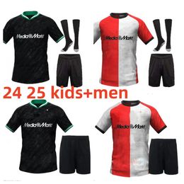 2024 2025 Feyenoords Kokcu Soccer Jerseys 24 25 Home Away Trauner Hartman Giménez Paixao Taabouni Timber Het Legioen Fútbol Camisa de fútbol Men Kit Kit Uniforme