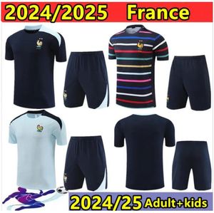 2024/2025 Français FRA nce Tracksuit Soccer Jersey Benzema Mbappe Equy