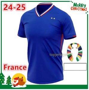 2024 2025 camisetas de fútbol francesas MBAPPE BENZEMA GRIEZMANN GIROUD camiseta de fútbol para hombre local visitante 24 25 Franc camisa Maillot Foot camisetas futbol
