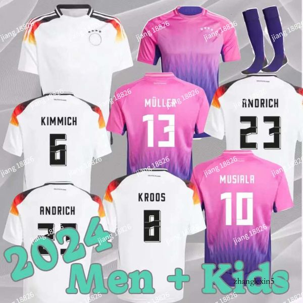 2024 2025 Jerseys de fútbol Alemania Copa de Europa Hummels Kroos Gnabry Werner Draxler Reus 24 25 Muller Gotze Football Shirt Kit Kit Kit Juega 686