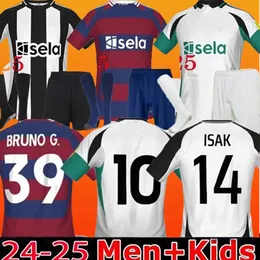 2024 2025 Jerseys de fútbol de casa Bruno G. Joelinton Isak 24 25 3rd Tonali Isak United Fans Maximin Wilson Almiron Football Shirt Man Kids Kit
