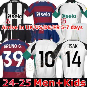 2024 2025 Home Away Soccer Jerseys Bruno G. Joelinton 24 25 3e Tonali Isak United -fans Maximin Wilson Almiron voetbalshirt Man Kids Kit