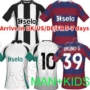 2024 2025 Home Away Soccer Jerseys Bruno G. Joelinton 24 25 3e Tonali Isak United -fans Maximin Wilson Almiron voetbalshirt Man Kids Kit voetbalshirt