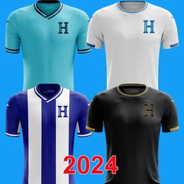 2024 2025 Honduras Equipo nacional para hombres Jerseys de fútbol para niños Carlos Rodríguez Lozano Quioto García Home White White Football Shirt 24 25 Preliminares