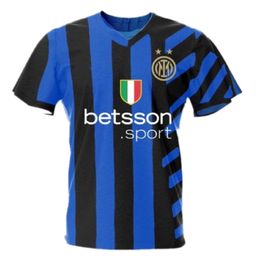 2024 2025 Inter Milansoccer Jerseys 24 25 hommes Kid Kit Kit Football Shirt Fans Player Version Child Uniform