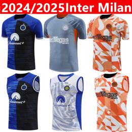 2024 2025 Inters Kit de survêtement de football à manches courtes pour hommes et enfants 23 24 25 Survêtements d'entraînement de football pour hommes et garçons Chandal Futbol Survetement Foot Tuta