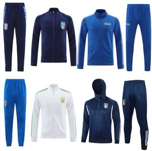 2024 2025 Italien Soccer Tracksuit Man Kit Football Veste de football 24 25 Italie Half Training Costume Jogging survivre