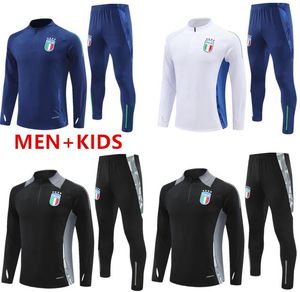 2024-2025 Italie Tracksuit Tuta Maglia Jersey 24 25 Italia Italie Football Training Suit survit Camiseta Soccer Chandal Kit Football Men Kids Calcio Hotsoccer
