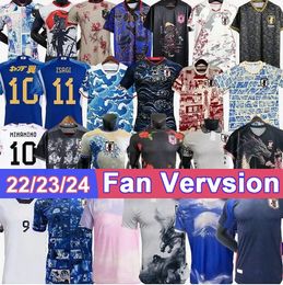 2024 2025 Japan Soccer Jerseys Cartoon Ueda Ito Iso ISAGI Atom Tsubasa Minamino doan Kubo Mitoma Tomiyasu Endo Nakata 23 23 24 Camisa de fútbol japonesa T chino Dragón 4x