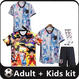 2024 2025 Japan Special Soccer Jerseys 23 24 Cartoon Isagi Atom Tsubasa Minamino Asano Doan Kubo Ito Ito volwassen mannenkit Set Japans voetbalhirtuniform