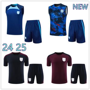 2024 2025 Kids Men Englands Tracksuit 2 pièces Soccer Jersey Training Suit Kane Sterling Rashford Sancho Grealish 24 25 Football Sportswear SetS Uniform