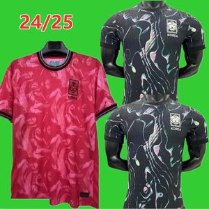 2024 2025 Corée Mens Soccer Jerseys National Home Away Team Costume d'avant-match 24 25 U J Hwang I B Hwang C H KWON H C Hwang H M Son Home Away Gardien de but Chemises de football 999