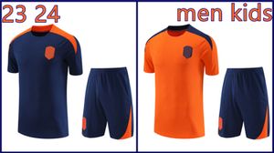 2024 2025 Hommes et enfants Pays-Bas Maillot de football à manches courtes MEMPHIS 24 25 Maillot de costume d'entraînement DE JONG VIRGIL DUMFRIES BERGVIJN BLIND DE LIGT Kit de chemise de football