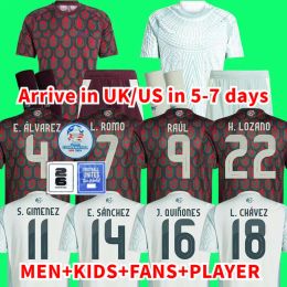 2024 2025 Mexico voetbaltrui Raulchicharito Lozano Dos Santos Club voetbalshirt Kids Kit H. Lozano Men Sets Uniformen Fans speler versie 666
