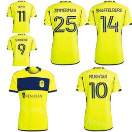 2024 2025 Nashville SC 11 BOYD voetbalshirts 12 BUNBURY 18 MOORE 5 MAHER 3 MacNAUGHTON 10 MUKHTAR 2 LOVITZ 14 SHAFFELBURG 19 MUYL 25 ZIMMERMAN voetbalshirttenues