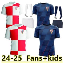 2024 2025 Nieuwe Croacia MODRIC voetbalshirts nationale ploeg MANDZUKIC PERISIC KALINIC 23 24 Kroatië voetbalshirt KOVACIC Rakitic Kramaric Heren Kids Kit uniformen 8888