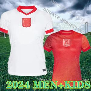 2024 2025 Nouveaux maillots de football Lewandowski Polonia 23 24 KRYCHOWIAK GROSICKI Zielinski Milik Zalewski Szymanski Maillot de football polonais Hommes kit enfants