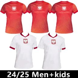 2024 2025 Nieuwe Polands Lewandowski Voetbalshirts Polonia 23 24 KRYCHOWIAK GROSICKI Zielinski Milik Zalewski Szymanski Pools Voetbalshirt Heren kit