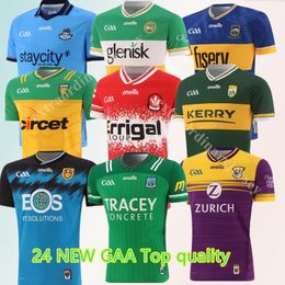 2024 2025 Nuevo estilo Dublin GAA jerseys 23 24 25 Donegal Down Fermanagh Tyrone Tipperary Hurling Derry hogar lejos Camiseta alternativa tamaño S-5XL Rugby Soccer Jersey Kit