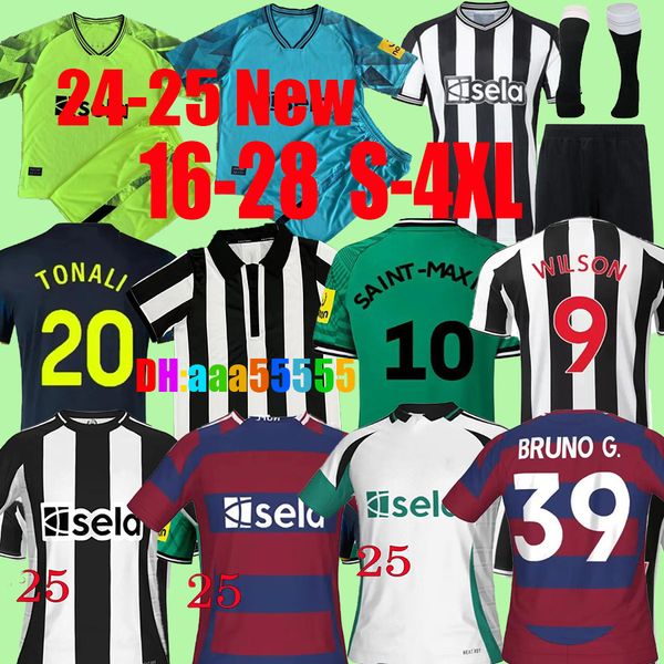 2024 2025 Newcastl E Soccer Jerseys Bruno G. Joelinton Isak 23 24 25 3rd Tonali Fans Joueur Maximin Wilson Almiron Football Shirt Man Kit Kit 16-4xl