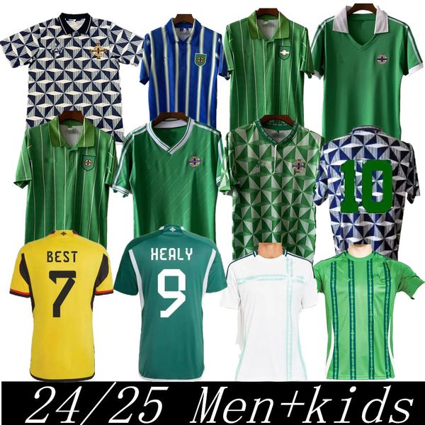 2024 2025 Irlanda del Norte Magennis Tailandia Jerseys de fútbol 22 23 24 25 Evans Lewis Saville McNair Ballard Man Kits Kits Fútbol 1979 1988 1990 1992 1994 Retro