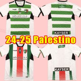 2024 2025 Palestino Deportivo voetbalshirts 23 24 25 gratis Palestina JIMENEZ BENITEZ CORTES Zwart middenstreep voetbalshirt War Justice March thuis derde