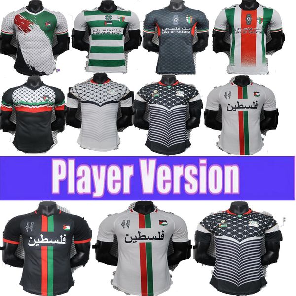 2024 2025 Palestino Man Deportivo Jerseys Free Palestina Jiménez Benítez Cortes Centro Negro Stripe Football Shirt War Justicia Jugador Versión