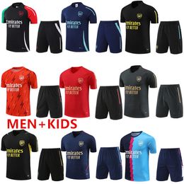 2024 2025 Pepe Saka Pink Arsen Tracksuit Football Jerseys 24 25 Gunners Trainingspak Odegaard Thomas Tierney Smith Rowe Korte Sleeves Men Kids Sportswear Kit