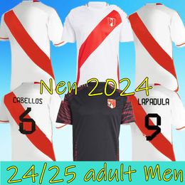 2024 2025 Perú camisetas de fútbol LAPADULA LUIS LBERICO PINEAU CUEVAS CARTAGENA TAPIA VALERA AQUINO equipo nacional 23 24 camiseta de fútbol hombres niños kit