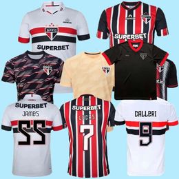 2024 2025 Fans de joueurs SAO Paulo Soccer Jerseys 23 24 Nestor Luciano Ferreira L.gustavo Alisson Calleri James D.Bobadilla Lucas 24 25 FOOTBAL